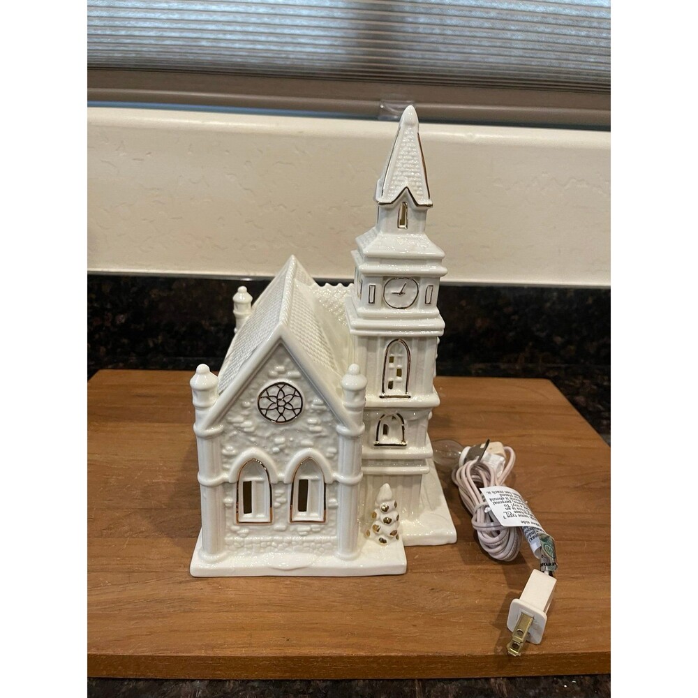 Vintage Dillard's Lighted porcelain church
